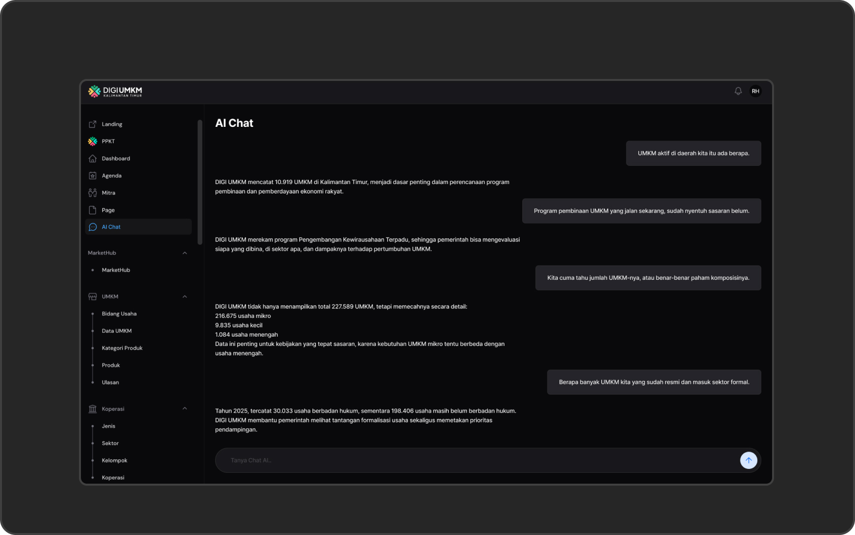 DIGIUMKM (Platform Digital Koperasi Usaha Mikro Kecil dan Menengah) Kaltim.