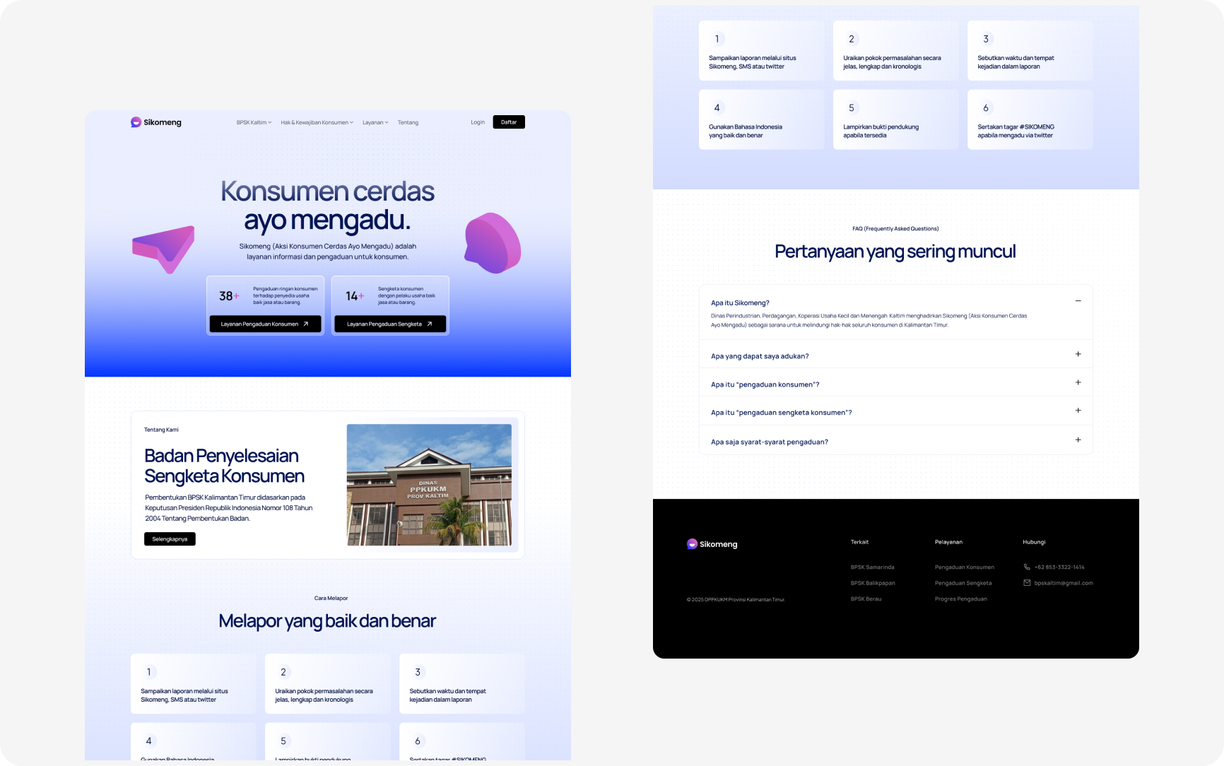 Sikomeng (Aksi Konsumen Cerdas Ayo Mengadu) DPPKUKM Provinsi Kaltim.