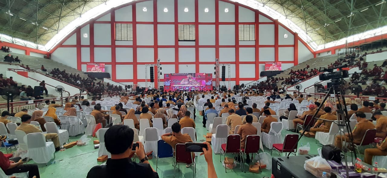 Simposium Pilkada 2024 di Gedung Silat, Kompleks GOR Aji Imbut, Tenggarong Seberang, Kutai Kartanegara pada Selasa, 29 Agustus 2023. FOTO: NALENDRO PRIAMBODO-KANDELA-KALTIMKECE.ID