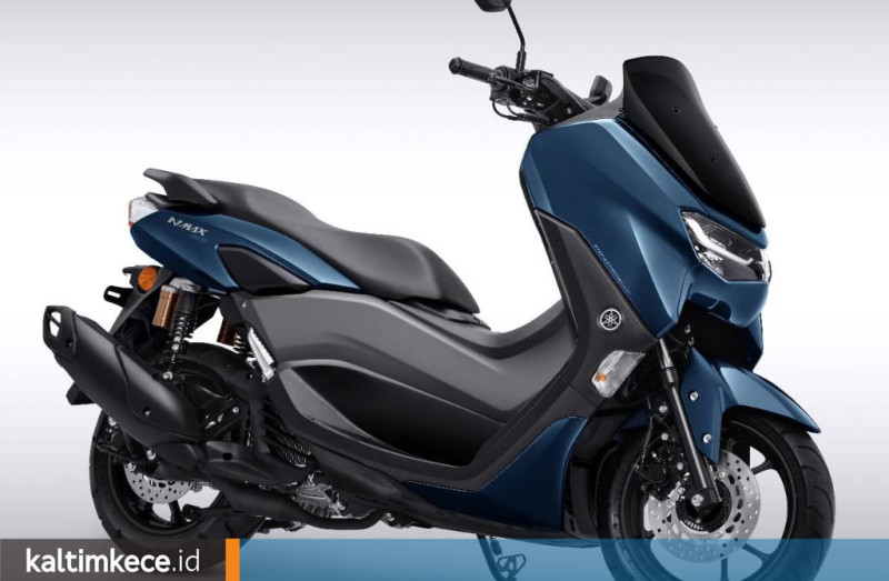 Tampilan All New NMAX 155 warna metallic blue.