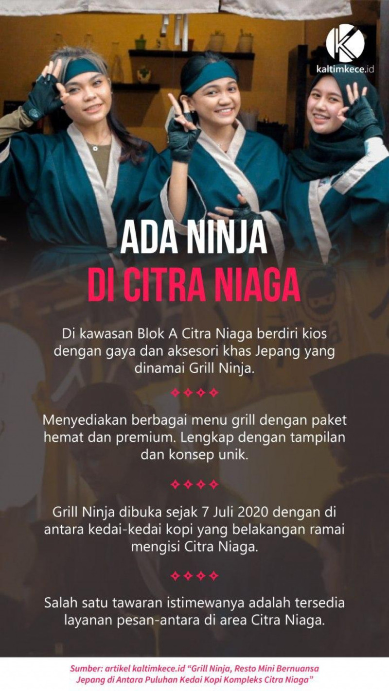 Infografik Ada Ninja di Citra Niaga - Kaltim Kece