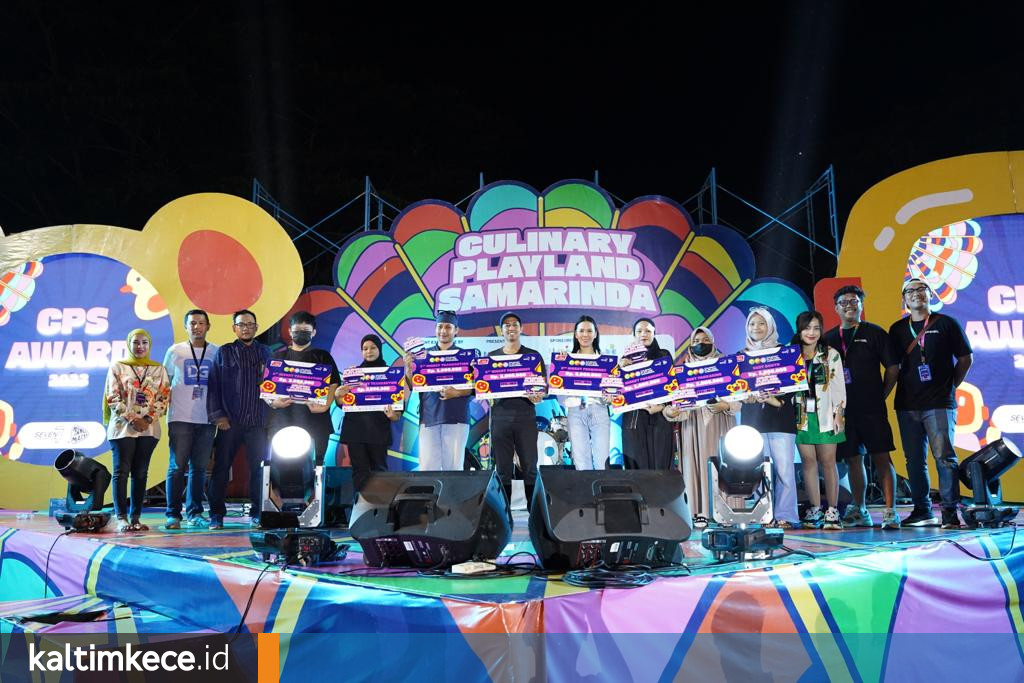 Culinary Playland Samarinda 2023 ditutup dengan penyerahan apresiasi kepada tenant yang memiliki frekuensi QRIS terbanyak, tenant yang memiliki transaksi terbesar, tenant yang memiliki best booth, dan best packaging. FOTO: ISTIMEWA.