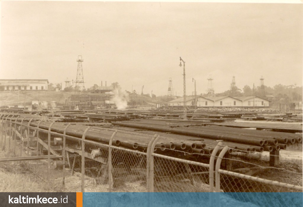 Ladang minyak Samboja, sekitar 1936 (Koleksi NMVW)