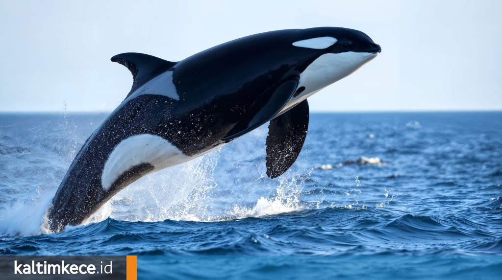 Ilustrasi Orcinus orca yang sering disebut paus pembunuh. FOTO: FREEPIK.COM