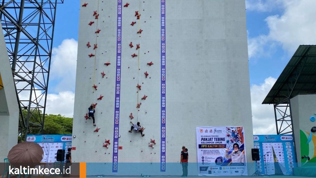 Kejurprov Panjat Tebing Kelompok Umur akan digelar selama empat hari, 13-16 Mei 2026, di Venue Climbing Center, GOR Kadrie Oening Sempaja. FOTO; GIARTI IBNU LESTARI-KALTIMKECE.ID